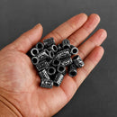 Stainless Steel Runes Beard Rings