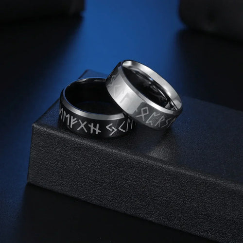 Bague Viking Rune - Acier Inoxydable