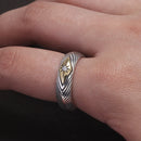 Draupnir 925 Sterling Silver Adjustable Ring