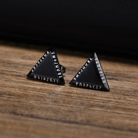 Runes From Urd Stainless Steel Earrings