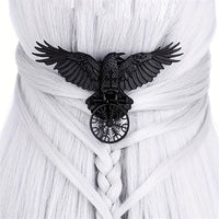 Raven of Odin brings Aegishjalmur Hair Clasp