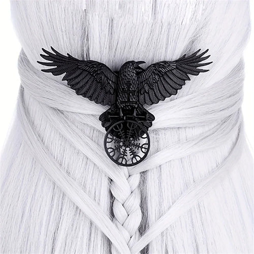 Raven of Odin brings Aegishjalmur Hair Clasp