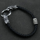 Freya Cat with Runes Steel Bracelet