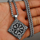 Vegvisir the Viking Compass Medallion in 316L Stainless Steel