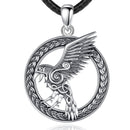 Flying Raven 925 Sterling Silver Necklace