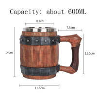 Viking Barrel Drinking Mug