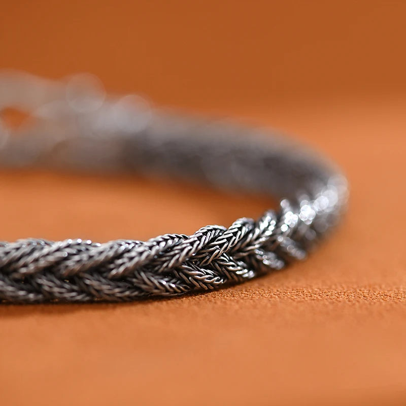 Threads of Fate 925 Sterling Silver Bracelet
