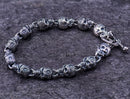 Domains of Hel Skull Bracelet in 925 Sterling Silver