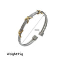 Ropes on a Longship Titanium Steel Bracelet