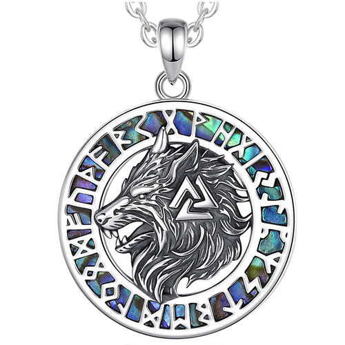 Fenrir Wolf 925 Silver Pendant