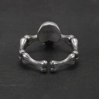 Fearsome Draugr 925 Sterling Silver Resizable Ring