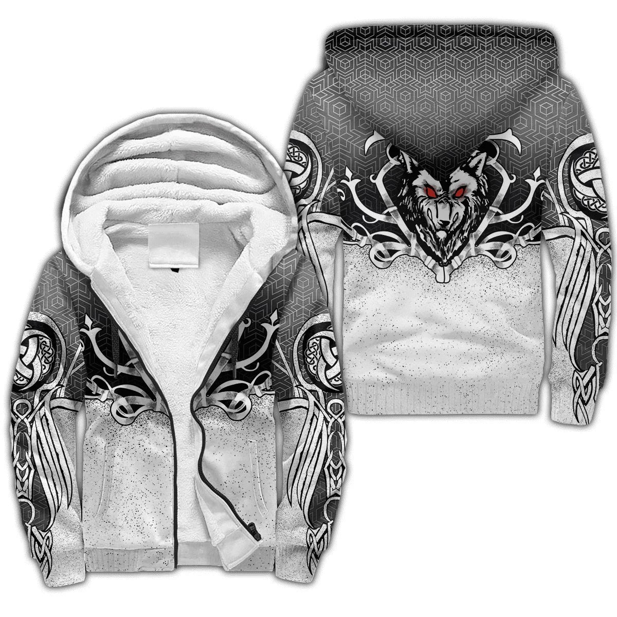 Fenrir Wolf Totem Fleece Hoodie