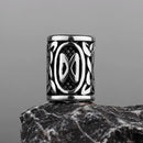 Stainless Steel Runes Beard Rings