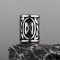 Stainless Steel Runes Beard Rings