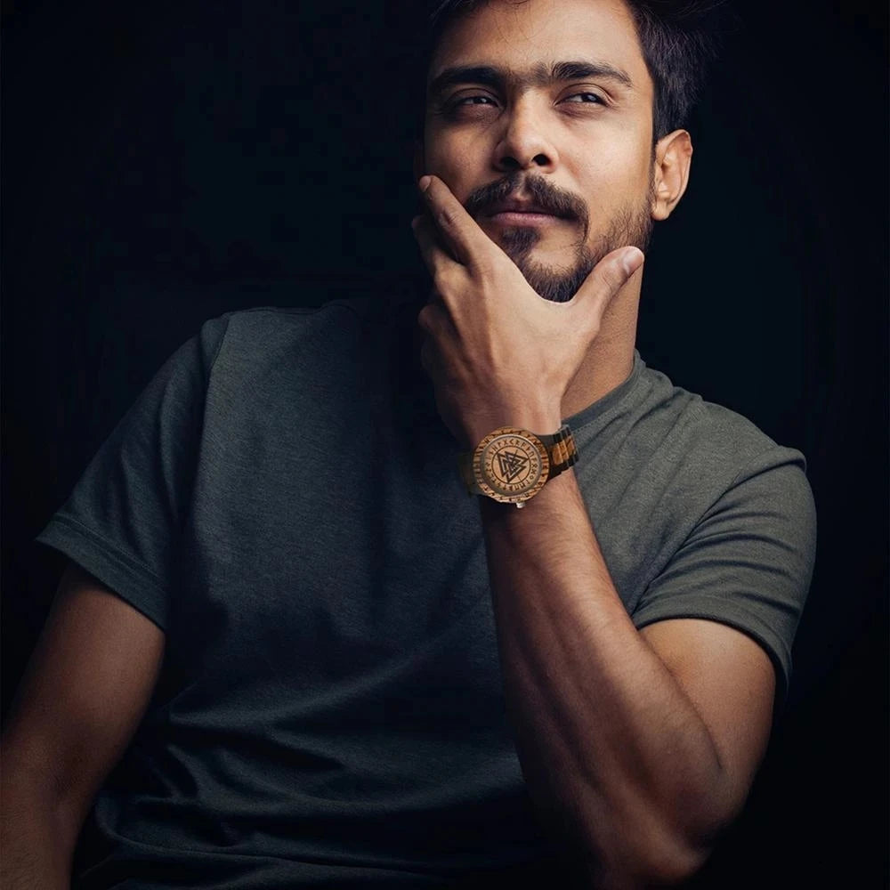 Viking Vintage Wooden Watch