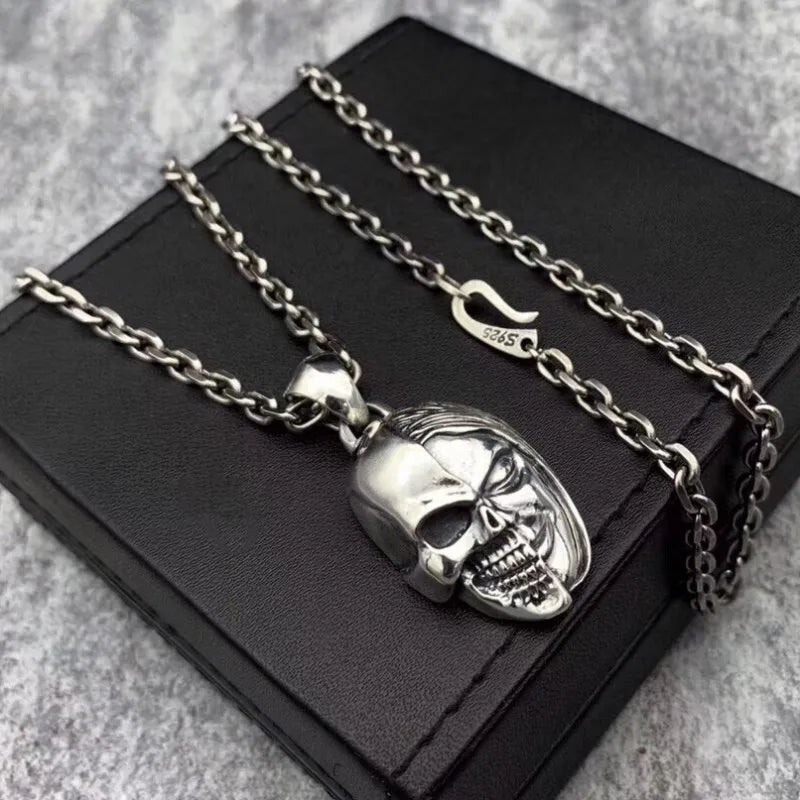 The Grinning Skull 925 Sterling Silver Pendant