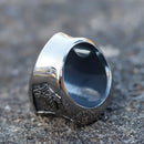 Odin with Axes Stainless Steel Ring