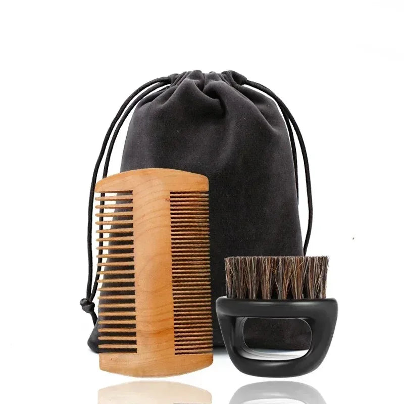 Viking Boar Bristle Brush and Wooden Comb
