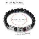 Runes in Lava Stone Bracelet