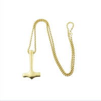 Historical Thor Hammer Mjolnir Stainless Steel Necklace