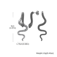 Jormungandr the Midgard Serpent Steel Earrings