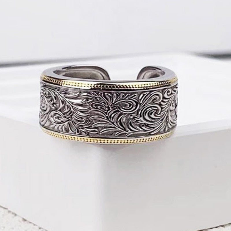 Freyja's Garden 925 Sterling Silver Adjustable Ring