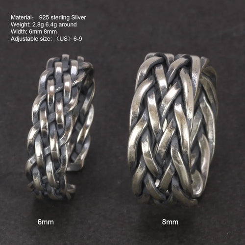 Wide Gleipnir - Handmade 925 Sterling Silver Ring