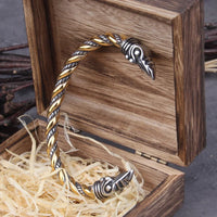 Odin's Ravens Stainless Steel Arm Ring Bracelet