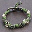 Warrior Trophies ParaCord Skull Bracelet