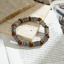 Runes in Lava Stone Bracelet