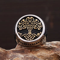 Tree of Life Yggdrasil Stainless Steel Ring