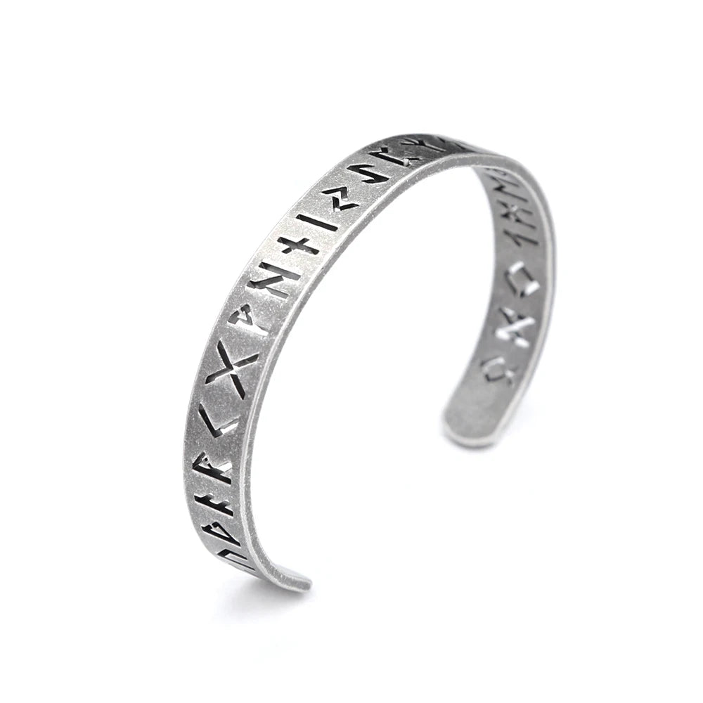 Runic Arm Ring in Stainless Steel