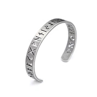 Runic Arm Ring in Stainless Steel