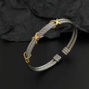 Ropes on a Longship Titanium Steel Bracelet