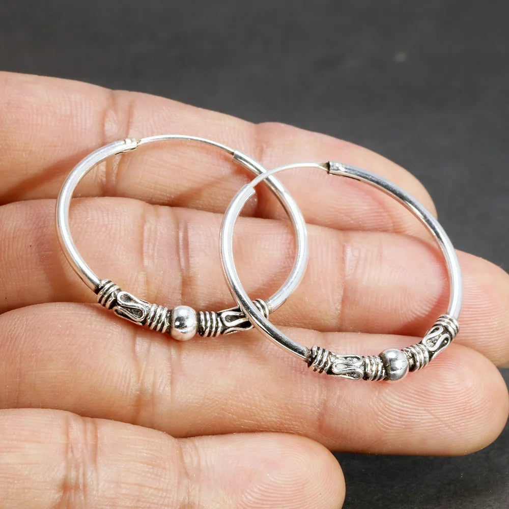 Waves of Njord 925 Sterling Silver Earrings