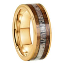 Frigg's Bounty Tungsten and Deer's Antler Wedding Band