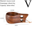 Traditional Norse Wood Carved Mug