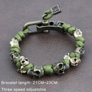 Warrior Trophies ParaCord Skull Bracelet