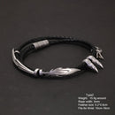 Chosen of Odin 925 Silver and Rope Bracelet