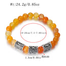 Runes in Lava Stone Bracelet