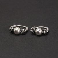 Oseberg Knot 925 Sterling Silver Earrings