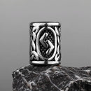Stainless Steel Runes Beard Rings