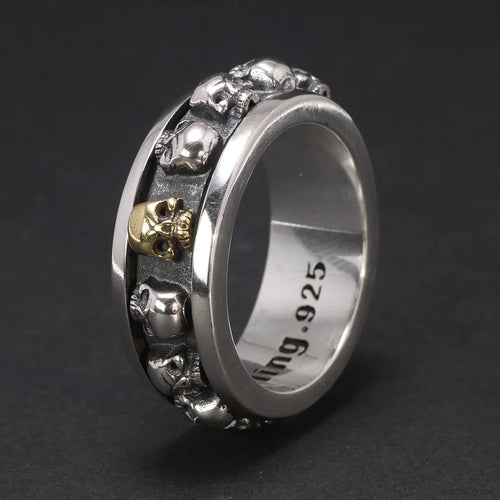 The Ring of Skulls 925 Sterling Silver