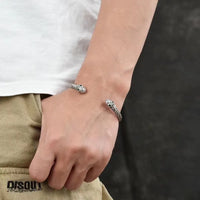 Hel The Goddess of Death Arm Ring in 925 Sterling Silver