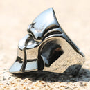 Viking Helmet 316L Stainless Steel Ring
