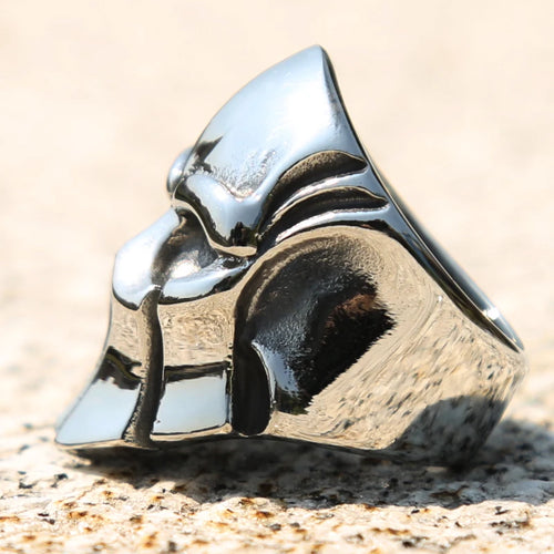 Viking Helmet 316L Stainless Steel Ring