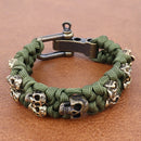 Warrior Trophies ParaCord Skull Bracelet