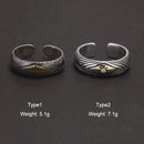 Draupnir 925 Sterling Silver Adjustable Ring