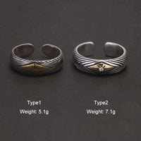 Draupnir 925 Sterling Silver Adjustable Ring