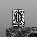Stainless Steel Runes Beard Rings